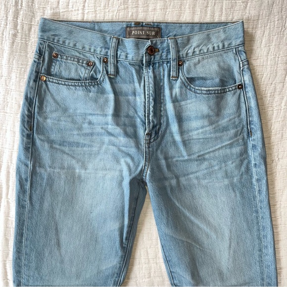 NWT J Crew Point Sur Straight Leg Light Wash Jeans size 27P - Picture 4 of 13